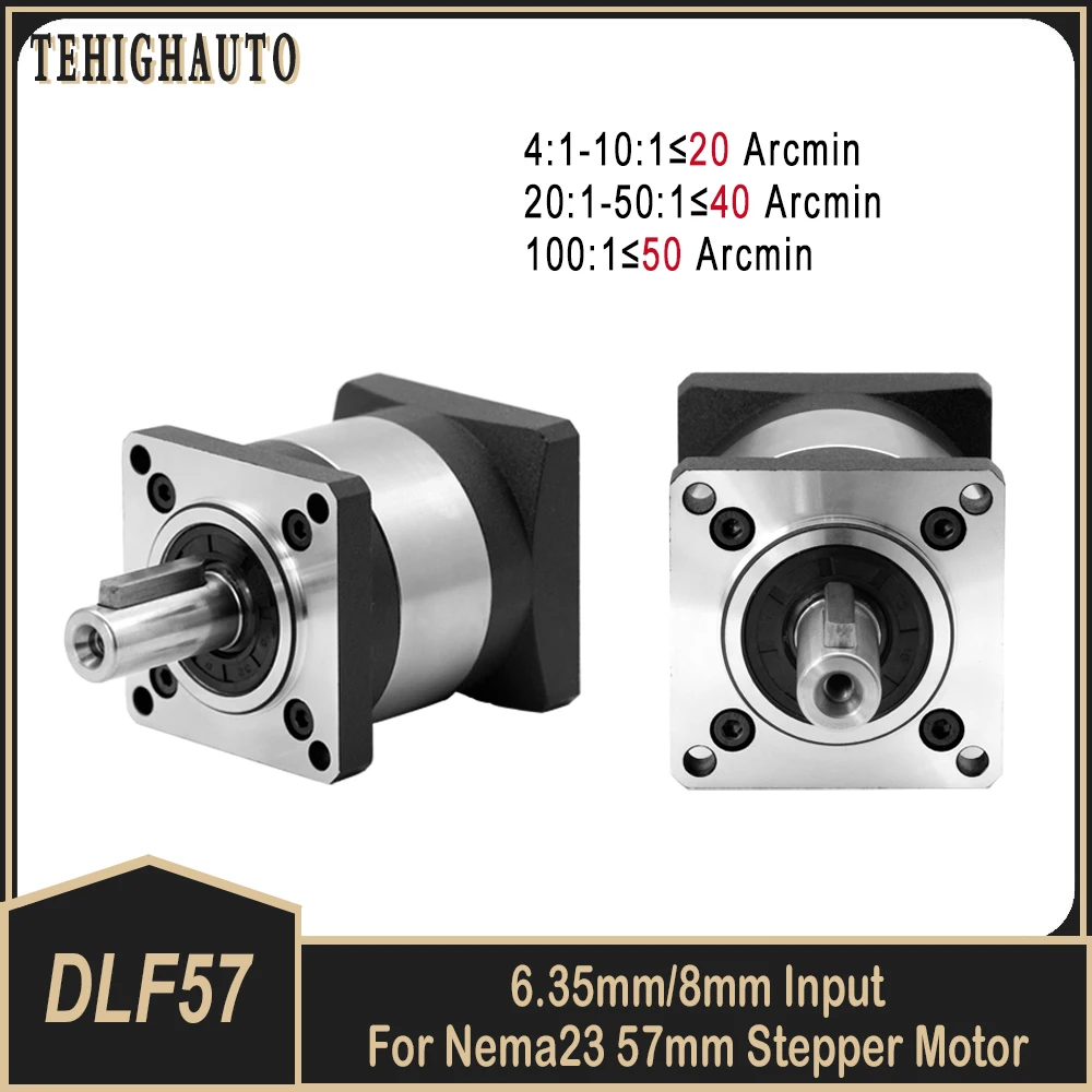 Planetary Reducer Nema23 Stepper Motor Gearbox Step-down Gearbox Precision Speed Reducer Ratio 4:1-100:1 14mm Output