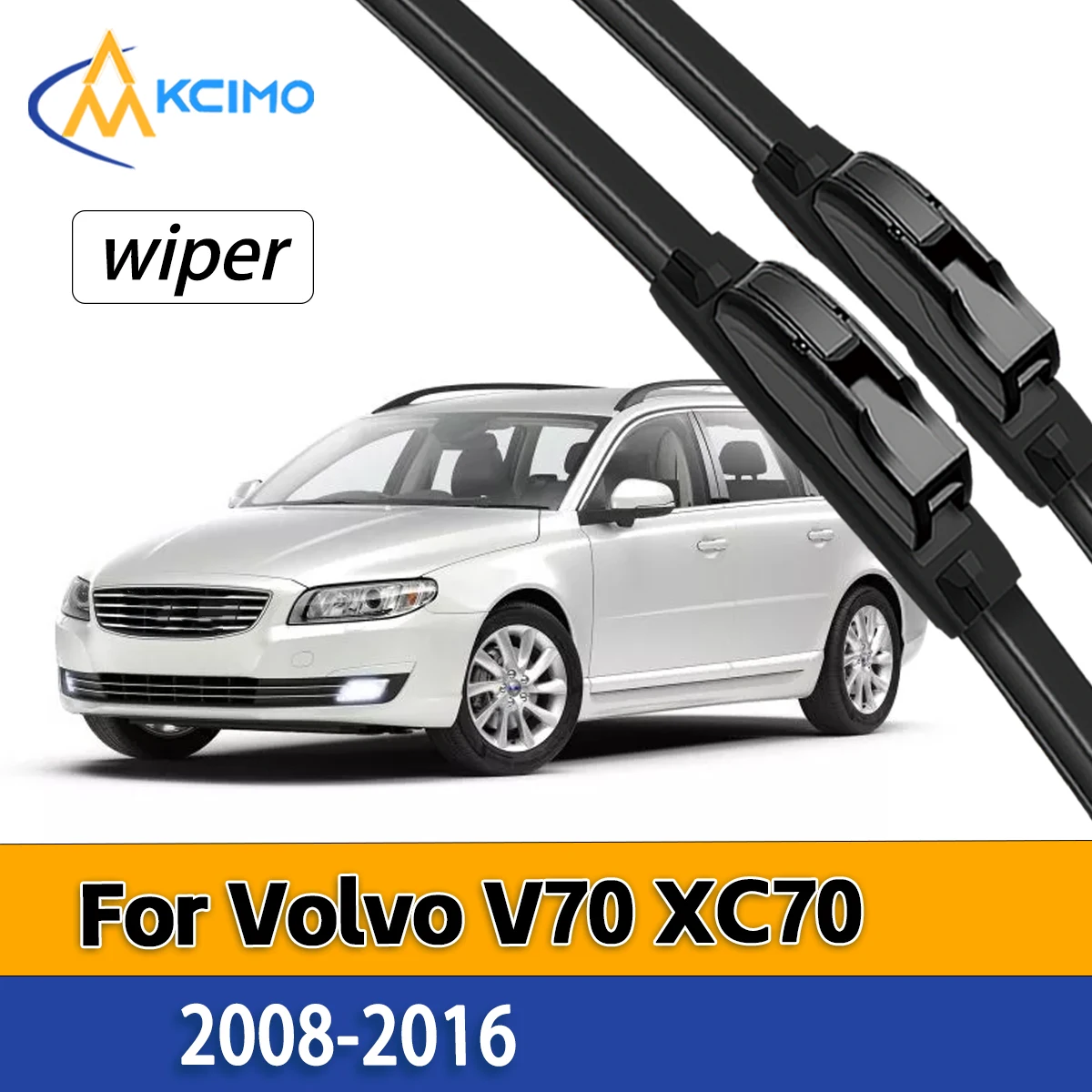 

All Weather High Performance Wipers For Volvo V70 XC70 2008-2016 Front Windscreen Wiper Full Set