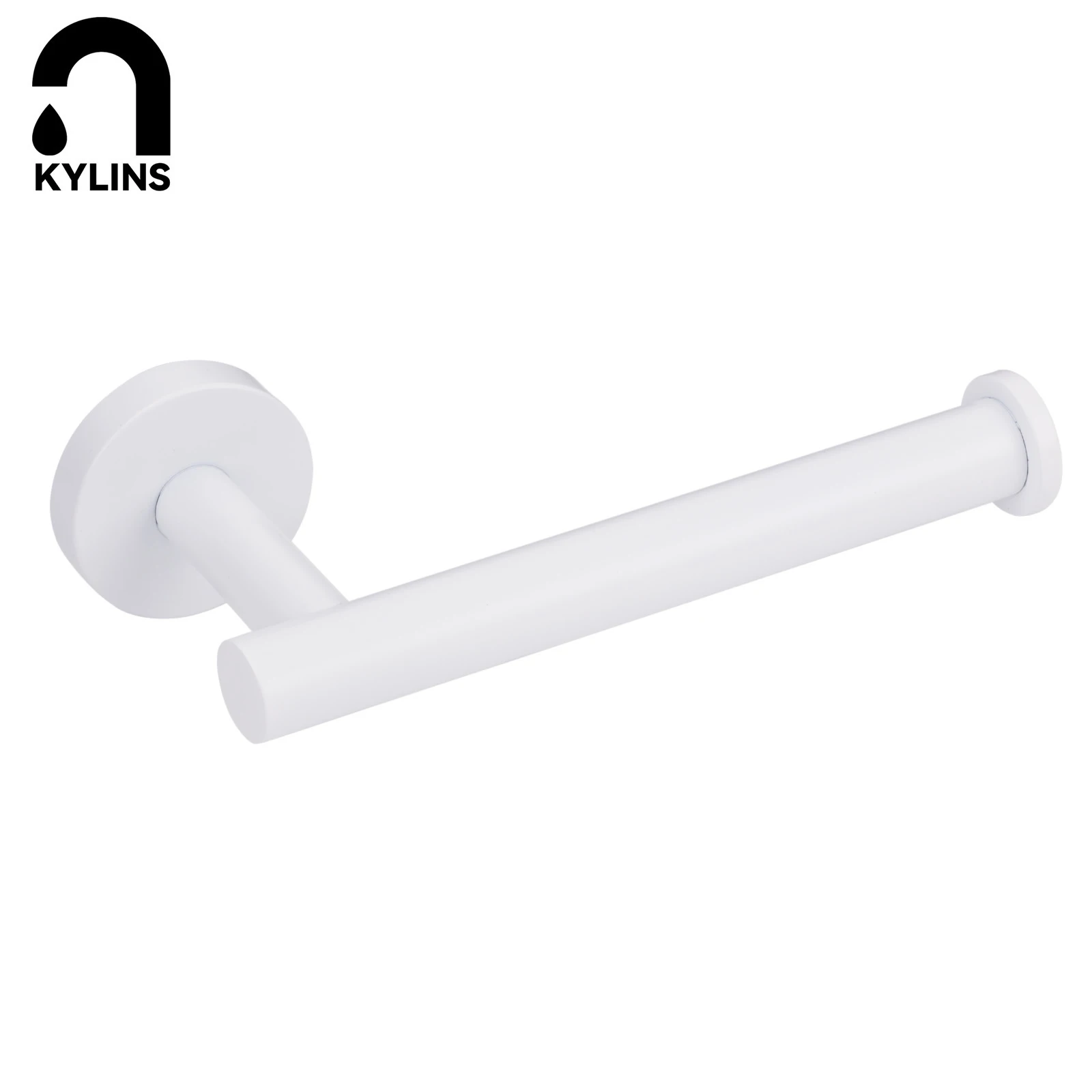 **Sydney Stock** KYLINS Matt White Round Tissue Roll Holder Rack Holder Wall Mounted 304 Stainless Steel Bathroom Accessories