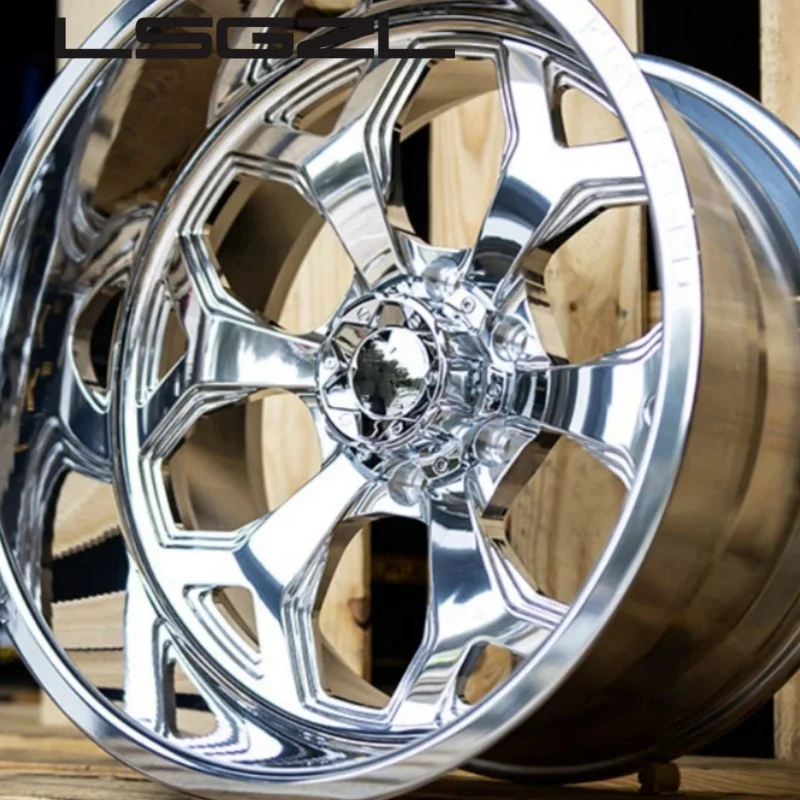 Rines Forjados en Oferta 8x200 8x6.5 8x225 10x225 para Super Single Monoblock 20x12 para Camionetas GMC Sierra y Chevrolet Silverado
