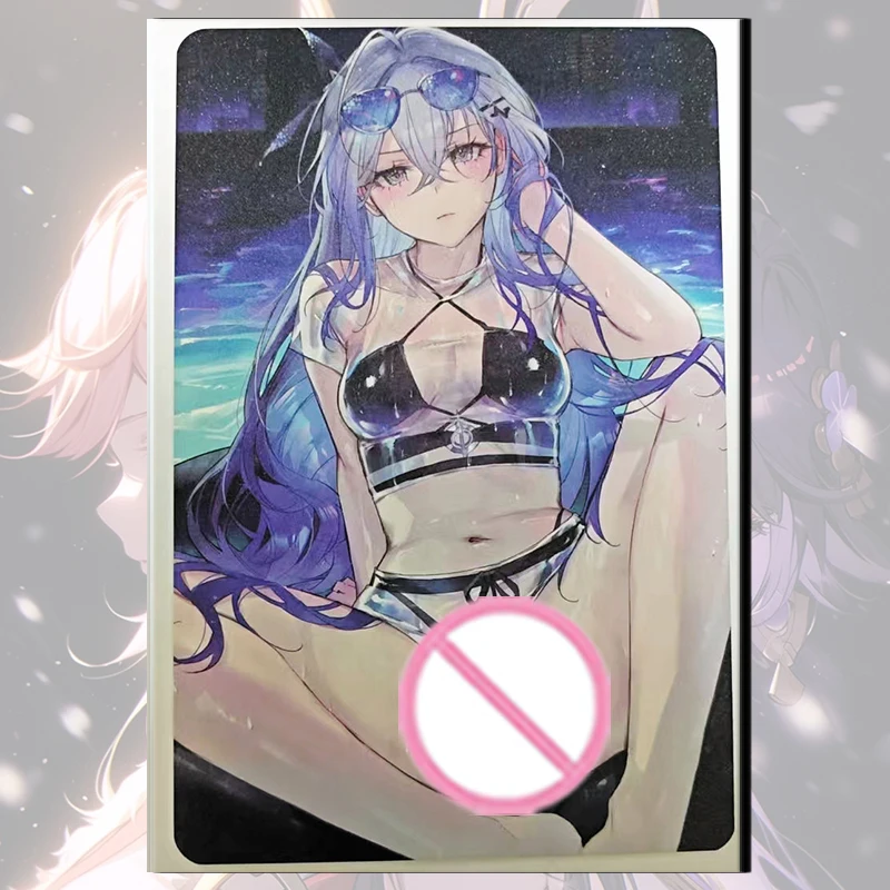Goddess Story Uncharted Garden Carta smerigliata A5 Yae Miko Yoimiya Yelan Sangonomiya Kokomi ragazzo Collezione di giocattoli Regali di compleanno