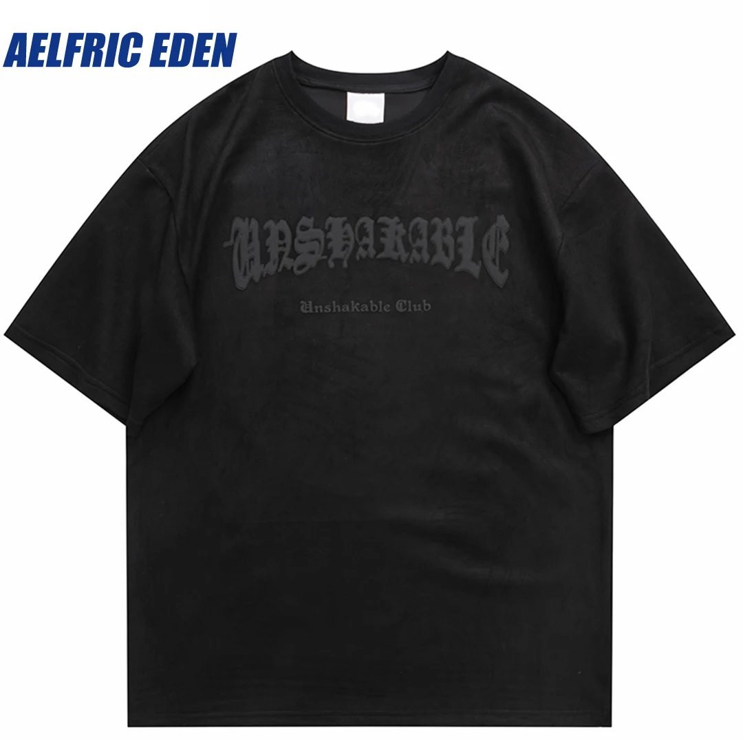 Aelfric Eden Devil Wings Skeleton Graphic T-Shirt Men Suede Tshirt Streetwear Harajuku 2023 T Shirt Top Tee Short Sleeve Hipster