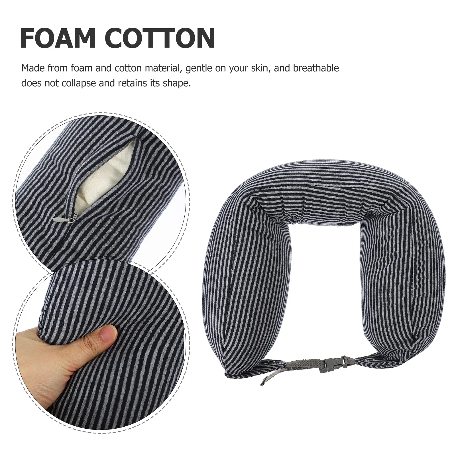 

Comfortable U Shaped Pillow Neck Support Foam Travel Office Sleeping Airplane Car Boat Supple Cervical Cushion