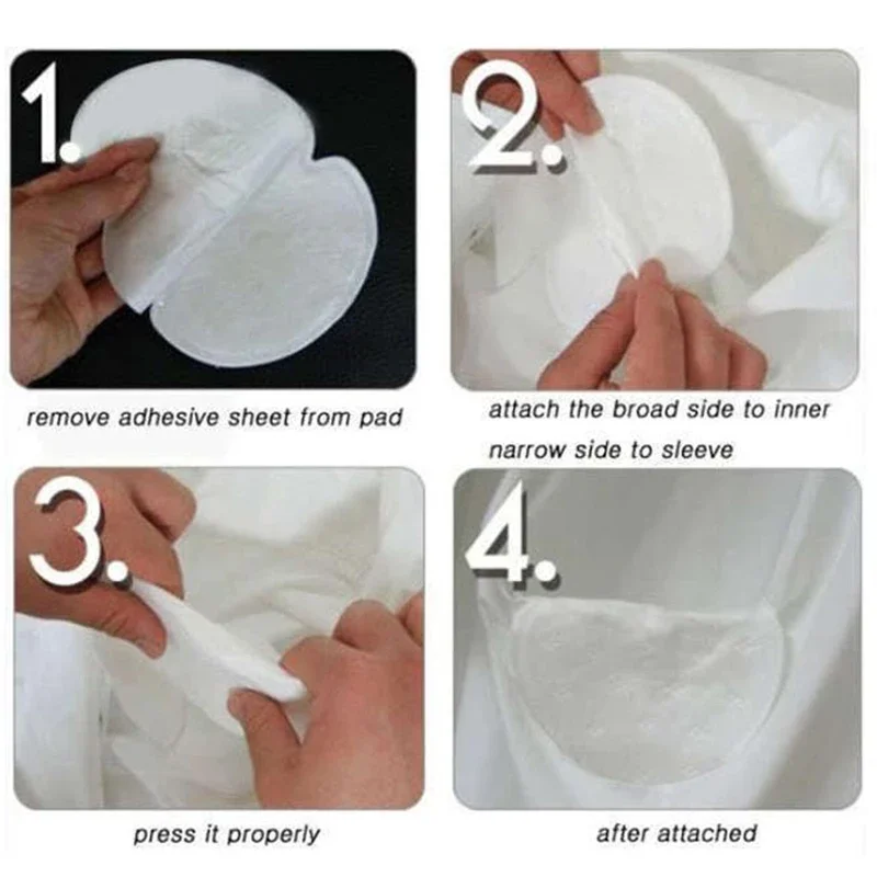 Wholesale Disposable Summer Underarm Sweat Deodorants Absorbing Pads Dress Clothing Shield Armpit Sheet Liner T31C31