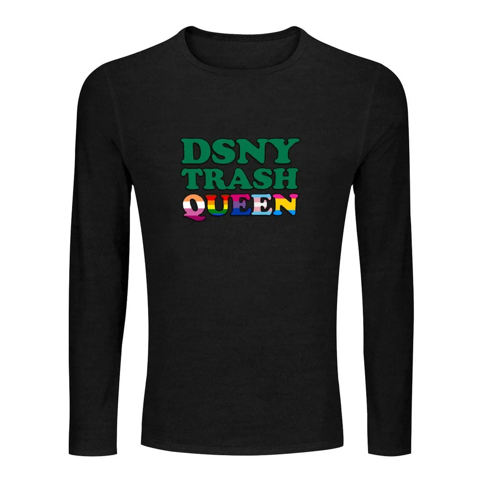 DSNY Trash Queen Long T-Shirt black t shirts Oversized t-shirt cute tops blank t shirts mens graphic t-shirts