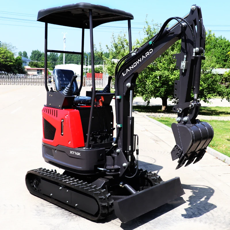 LANDWARD Wholesale Mini Crawler Excavators 1Ton  XT12K Compact Mini Bagger Orchard household Customize Mini Digger Machine Price