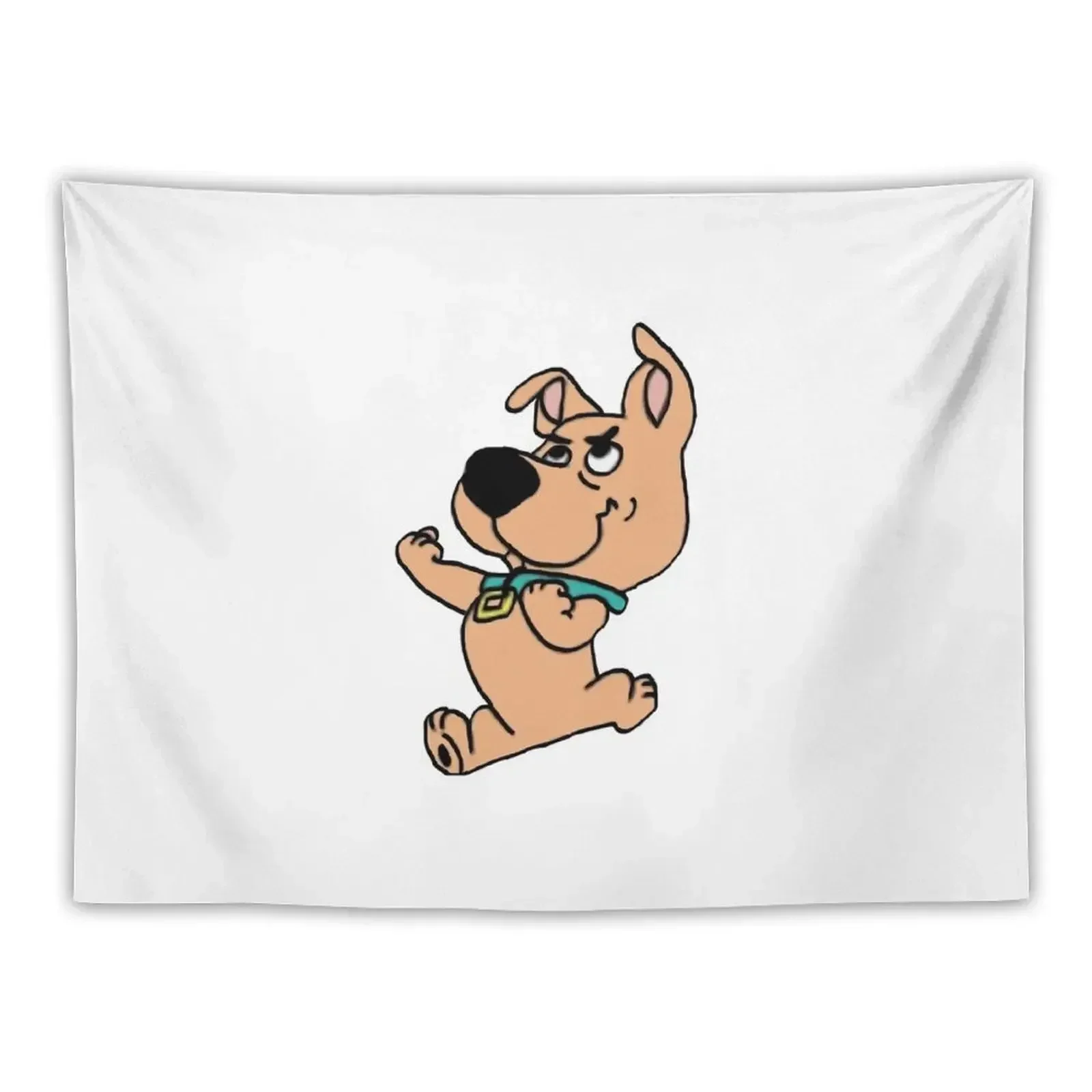 scrappy doo fists outlined Tapestry Bed Room Decoration Decor Home Tapestry