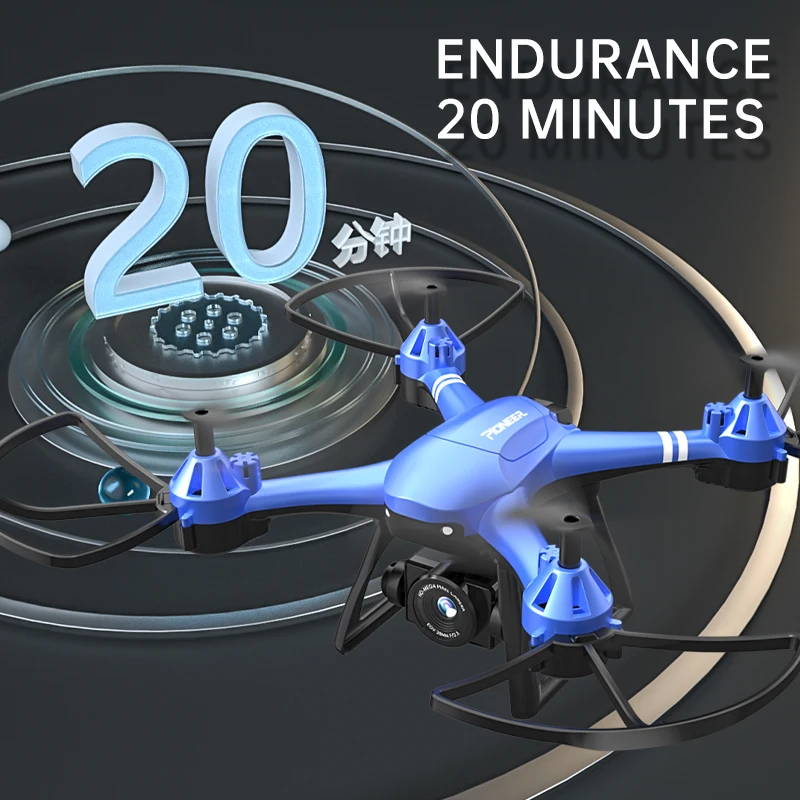 Dowellin X7 الطائرات بدون طيار المضادة للسقوط ومقاومة الاصطدام التدفق البصري كاميرا مزدوجة ثابتة الارتفاع التحكم عن بعد لعبة بدون طيار هدية العيد