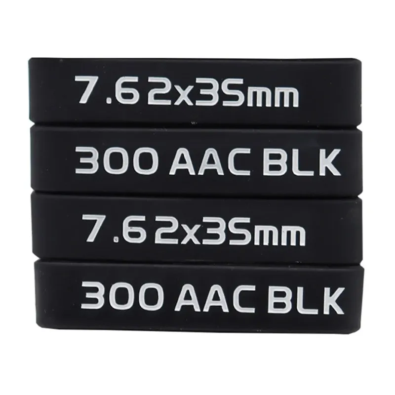 6 Pcs Magazine Marking Band 5.56 Legend 300blackout Rubber Magazine Marking Muti-colors Multiple Styles Anti-slip Marking Tape