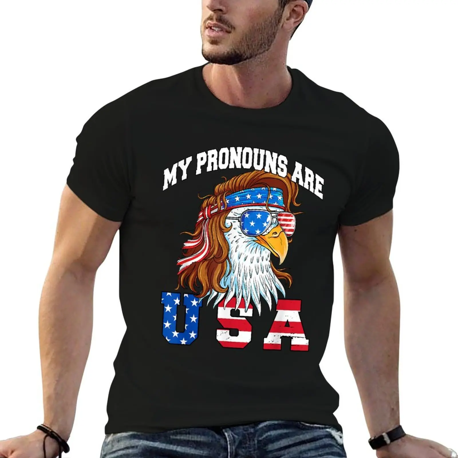 

Eagle Patriotic 4th of July USA Flag T-Shirt man t shirt designer mens graphic t shirts man t shirt graphic T-shirt