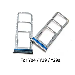 Bilashmart Vivo Y04 Y04s / Y19 Y19e / Y29s SIM Card Tray Slot Holder Adapter Socket Repair Parts