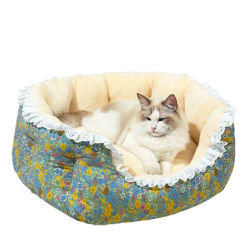 

Pet Dog Bed Sofa Mats Pet Products Lace Bed Animals Accessories Dogs Basket Supplies For Large Medium Small House Cat Bed