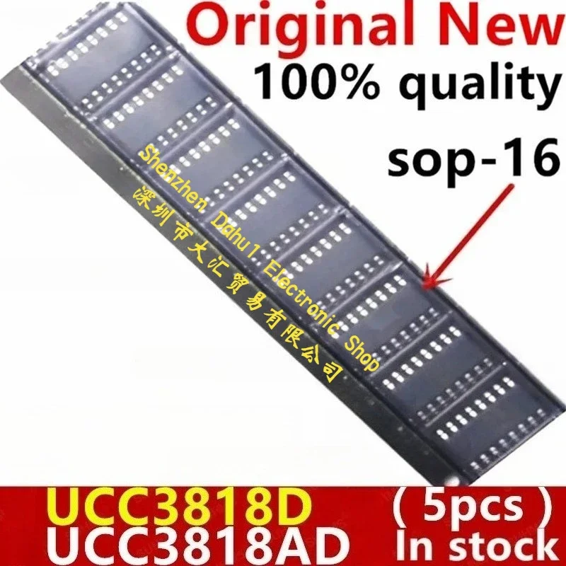 (5piece)100% New UCC3818D UCC3818AD UCC3818 UCC3818DTR UCC3818ADR SOP-16 Chipset