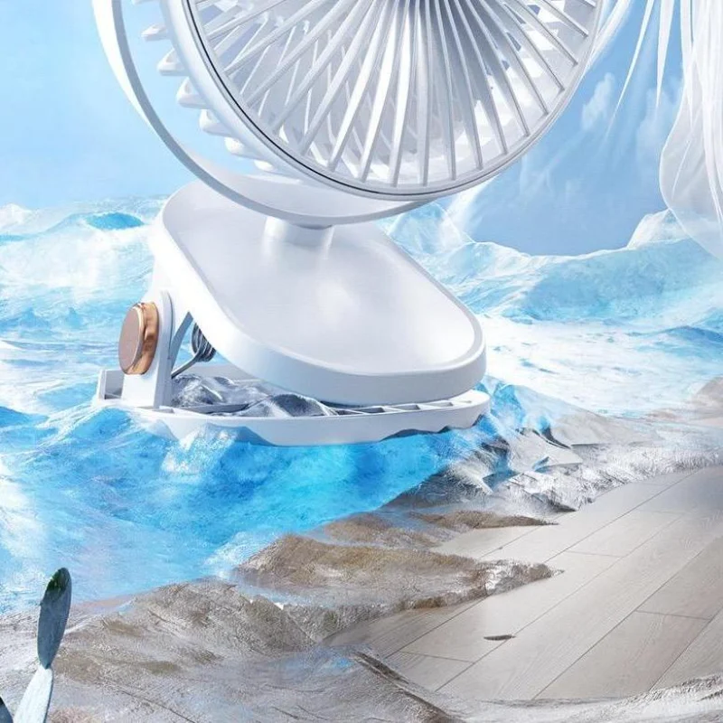 

Компактный USB-вентилятор с зажимом — бесшумный, портативный, перезаряжаемый для офиса, общежития, стола, детской коляски, небольшого электрического охлаждающего вентилятора