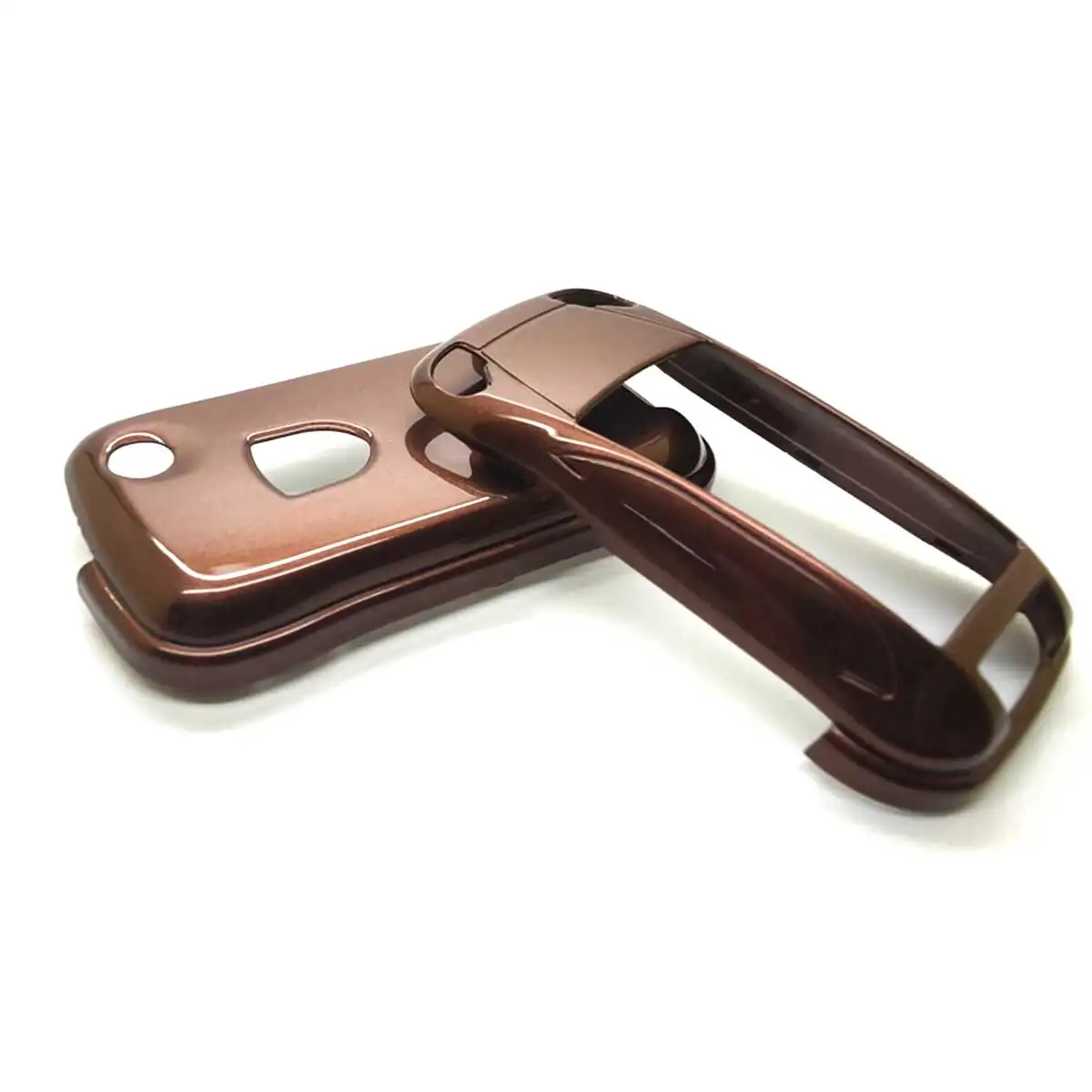Metallic Brown Remote Key Case Protector Accessories Cover Shell For Porsche Cayenne 1st Gen. (2003-2010)