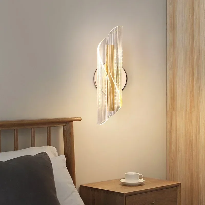 

Wall Lamp Nordic Modern LED Indoor Lighting Luxurious Light for Home Bathroom Hotel Living Room Bedside Decor