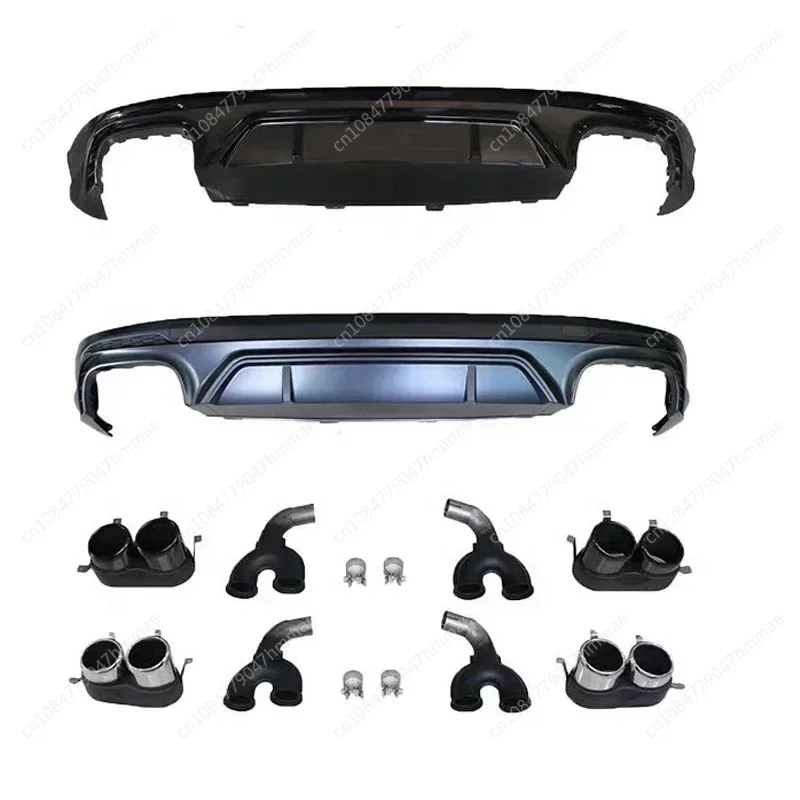 

For Audi Q5 FY Pre-facelift SQ5 Look Rear Diffuser With Exhaust Tips For S-line Rear Bumper 2018 2019 2020