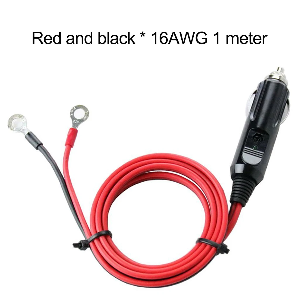 Heavy-duty Wire Extension Cable Automotive Applications Anti-wear Elasticity Built-in 15A Glass Fuse LED Indicator Light