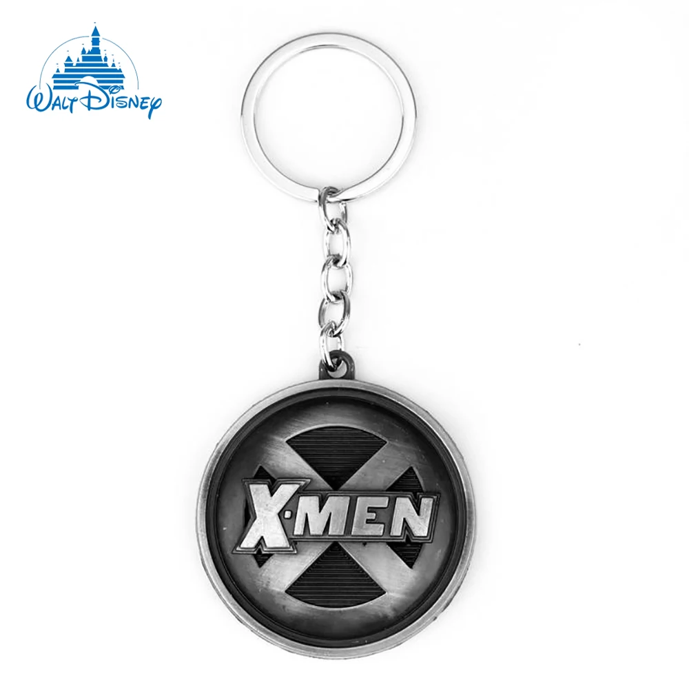 Disney Marvel Movie Superhero Team X-Men Logo Keyring Avengers Wolverine Symbol Keychain Car Key Accessories Gift For Fans