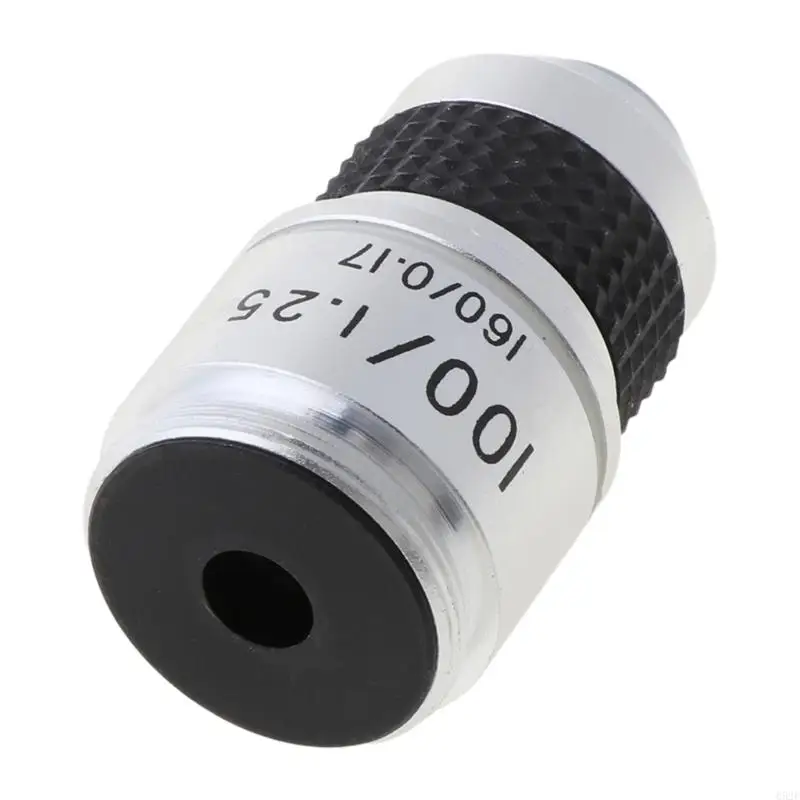 652F Lab Consumables  10X 40X 100X Microscope Objective Lens Achromatic Objective Microscope Parts Lens Adapter 20.2mm