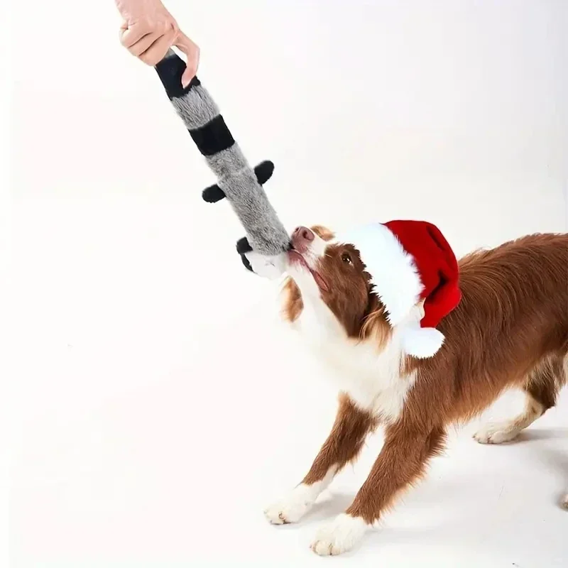 منتجات الحيوانات الأليفة الصوتية المقاومة للعض، تنظيف الأسنان، لعبة تعليمية على شكل قذيفة من الفرو