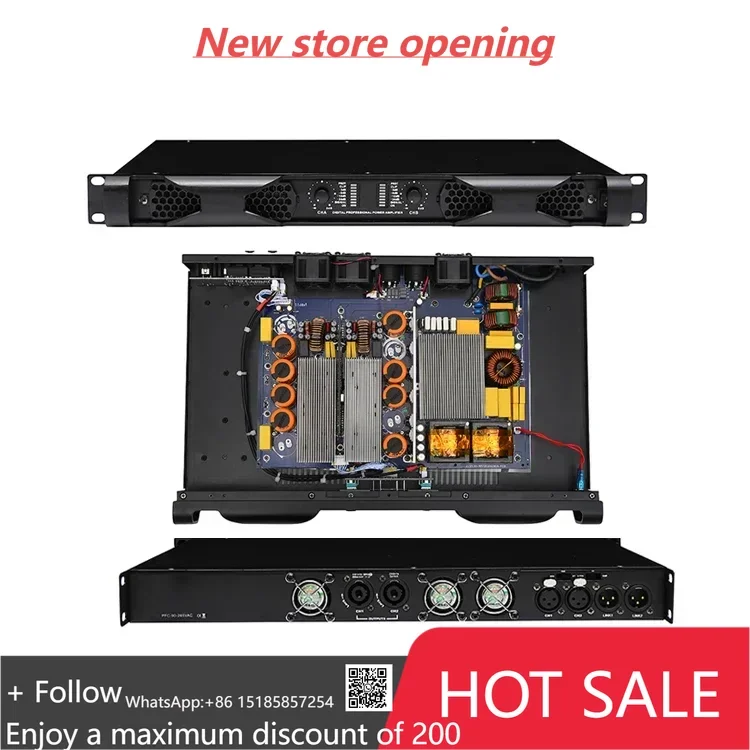 

Factory direct sale 1000 Watt*2 Channel Amp Receiver 1u power amplifier Class D Power Amplifier
