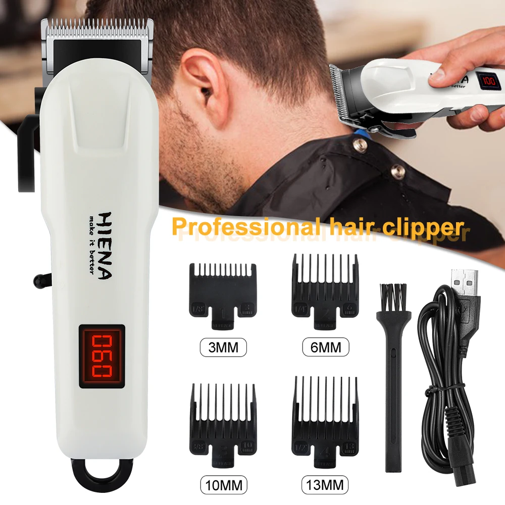 ﻿ Hiena Hair clipper hair cutting machine man professional electric scissors push trimmer for men shaving hyn-209