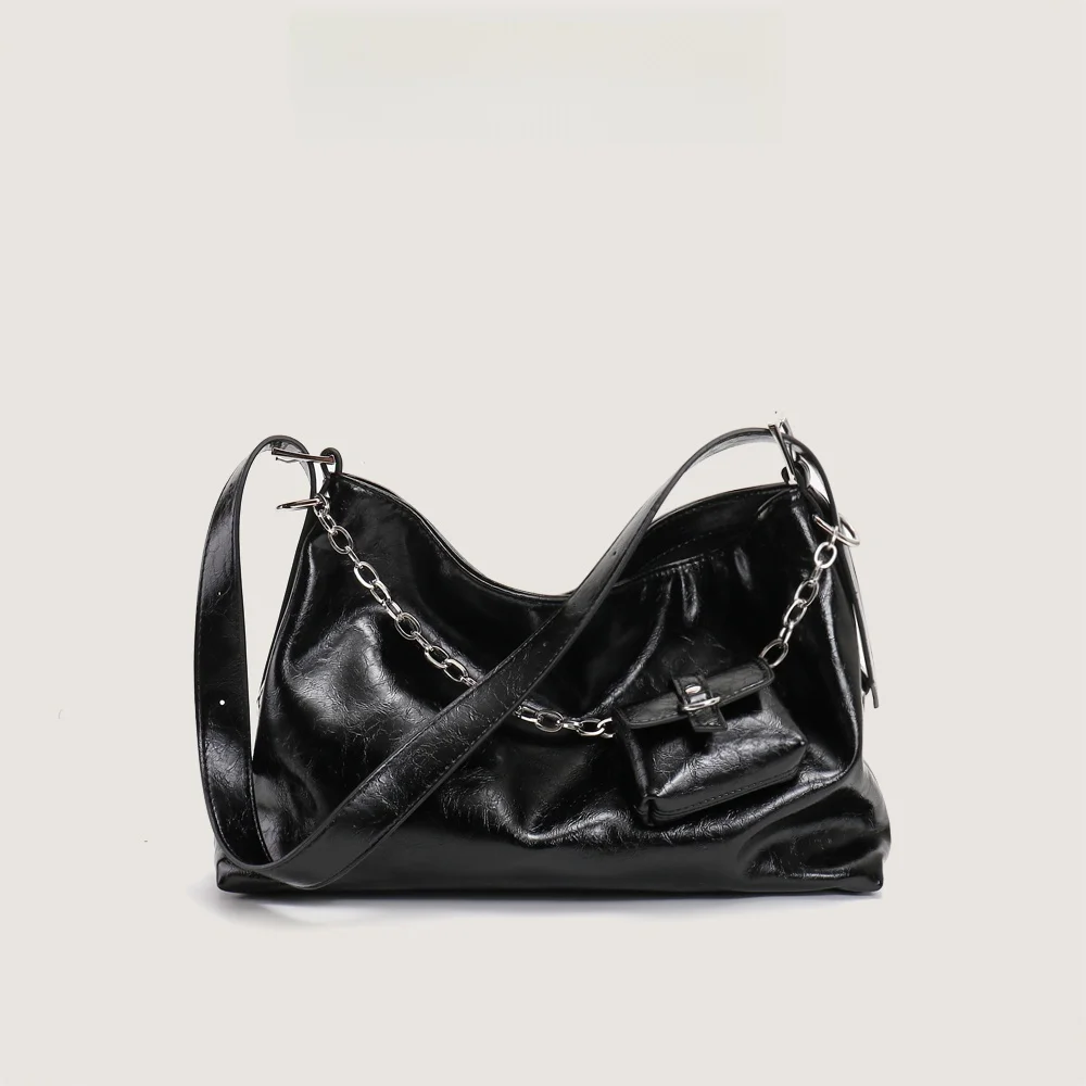 

Elegant Simple Women's Tote Bag Commuter Underarm Bag Large Capacity Fashionable New 2026 ELANMAN Casual Style Leather Bag