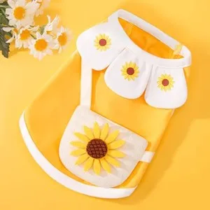 Spring Summer Dog Dress Kitten Pet Skirt Cute Dog Dress Macaron Cute Crossbody Vest Chihuahua Dog Clothes