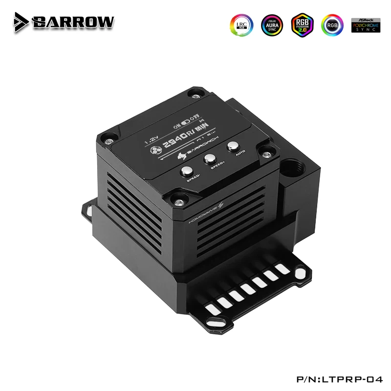 Imagem -04 - Barrow Pom Cpu Bloco de Água Bomba Reservatório 17w Pwm Oled Display Digital Bomba Inteligente Três em um Ltprp04ifbltprp-04i