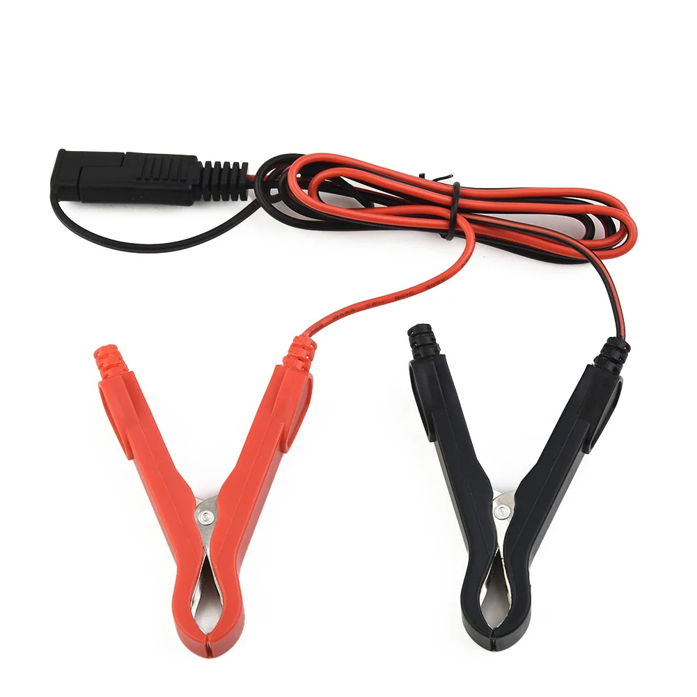 SAE to For Alligator Clip Extended Charging Cable 12V 10A Quick Release Connector Compatible with Motorcycle Batteries