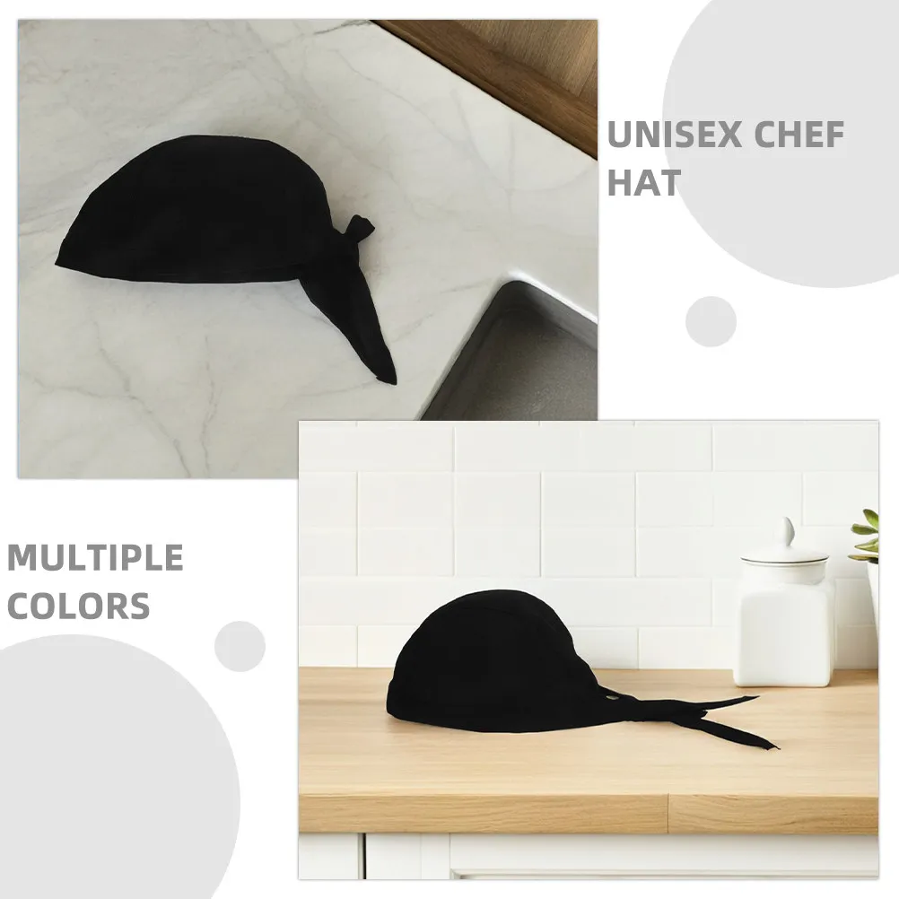 12 個キッチンクッキングキャップユニセックス調節可能なシェフハットブラック通気性のある作業用帽子シェフ、パン屋、食品サービス労働者用
