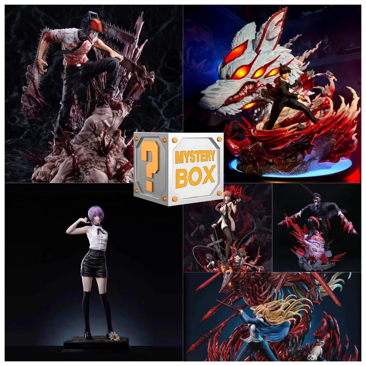 

Фигурка человека-бензопилы, слепая коробка с Денджи и Почита, набор персонажей «Контракт демонов», официальная коллекционная коллекция аниме