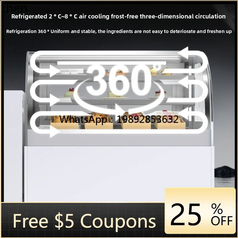 

cake desktop fruit cake refrigerated display cabinet cooked food dessert fresh-keeping cabinet