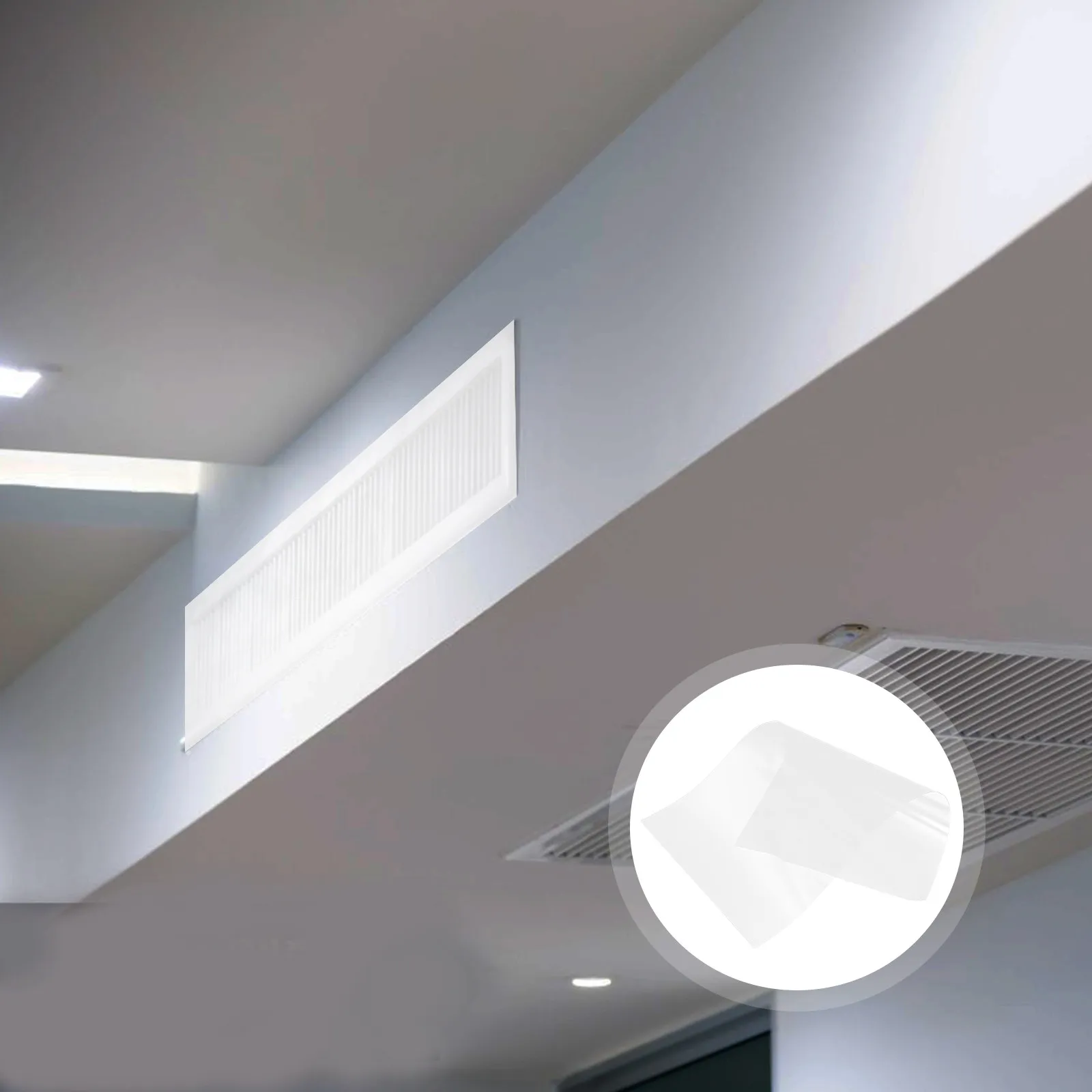 

12Pcs Clear Pet Vent Covers Adhesive Easy Install Decorative Vent Covers for Wall Ceiling Floor Radiator Ventilation Cover Home