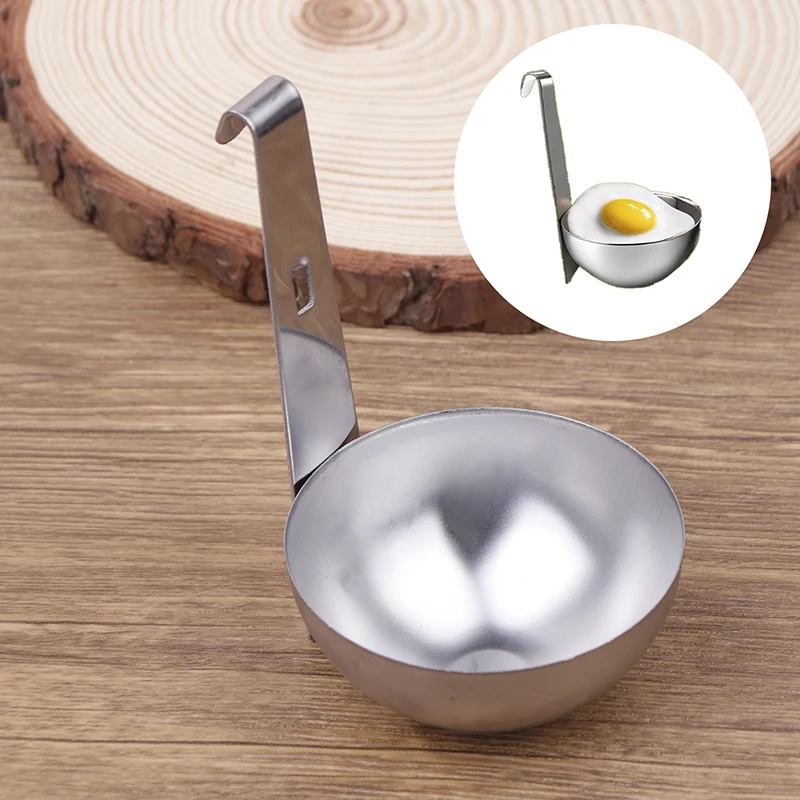 Stainless Steel Hanging Ears Poached Egg Mould Easy To Use Poached Egg Making Spoon Loose Egg Tool Nonstick Egg Moulds