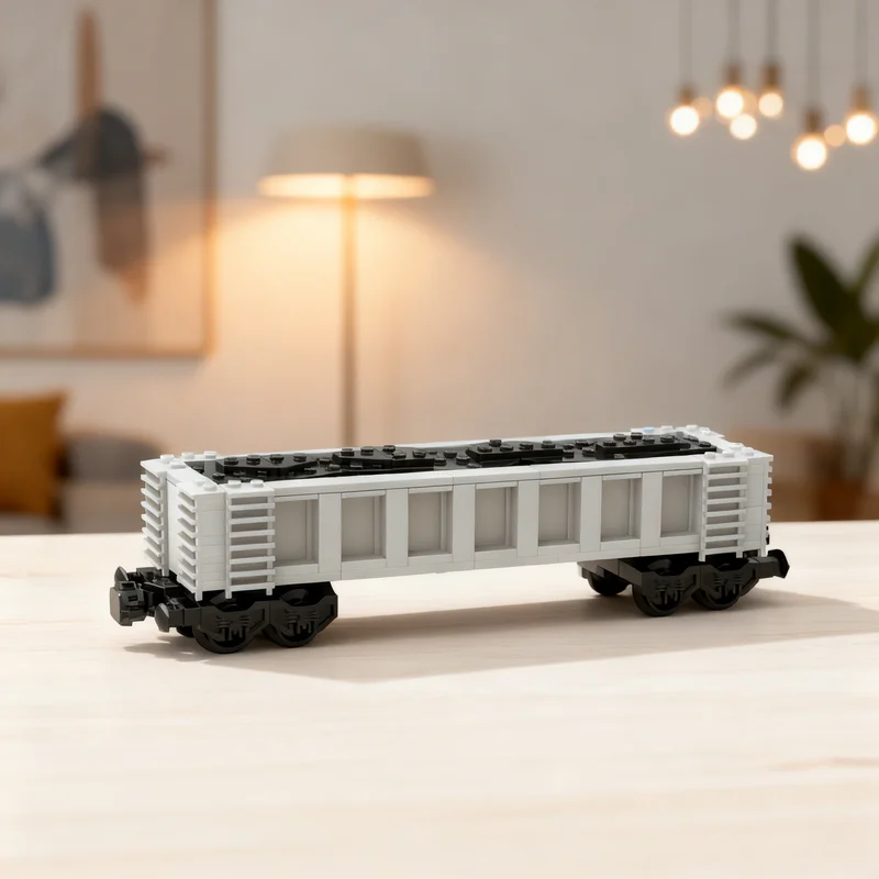 177pcs MOC Gondola Car Train Railway Collectible Building Blocks Creative Set Display Edition Challenge XL Toy Gift For Makers