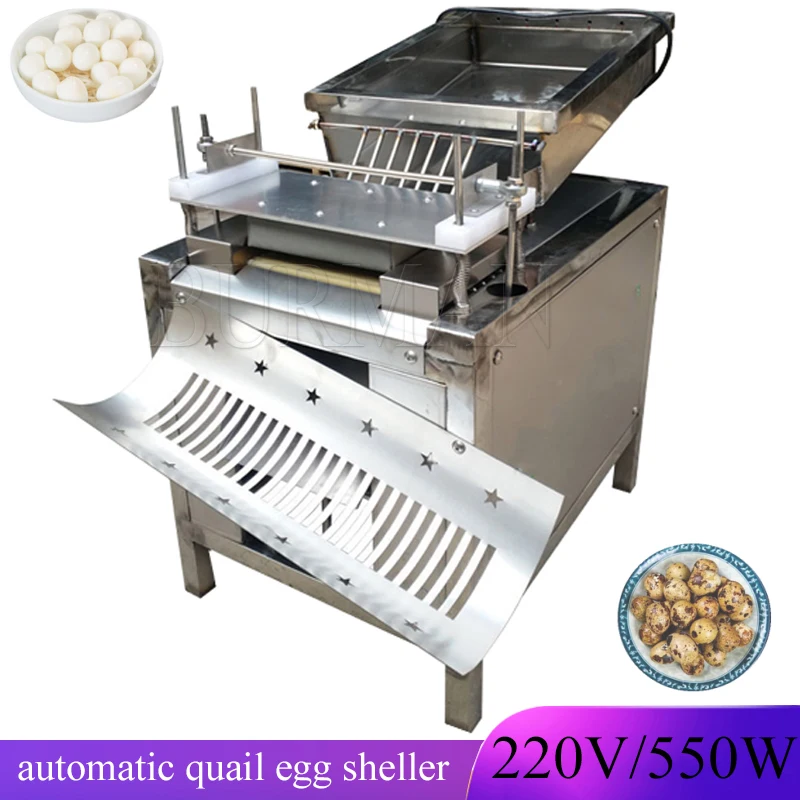 Automatic Quail Egg Shelling Machine Electric Quail Egg Peeler Machine Commercial Stainless Steel Quail Egg Sheller