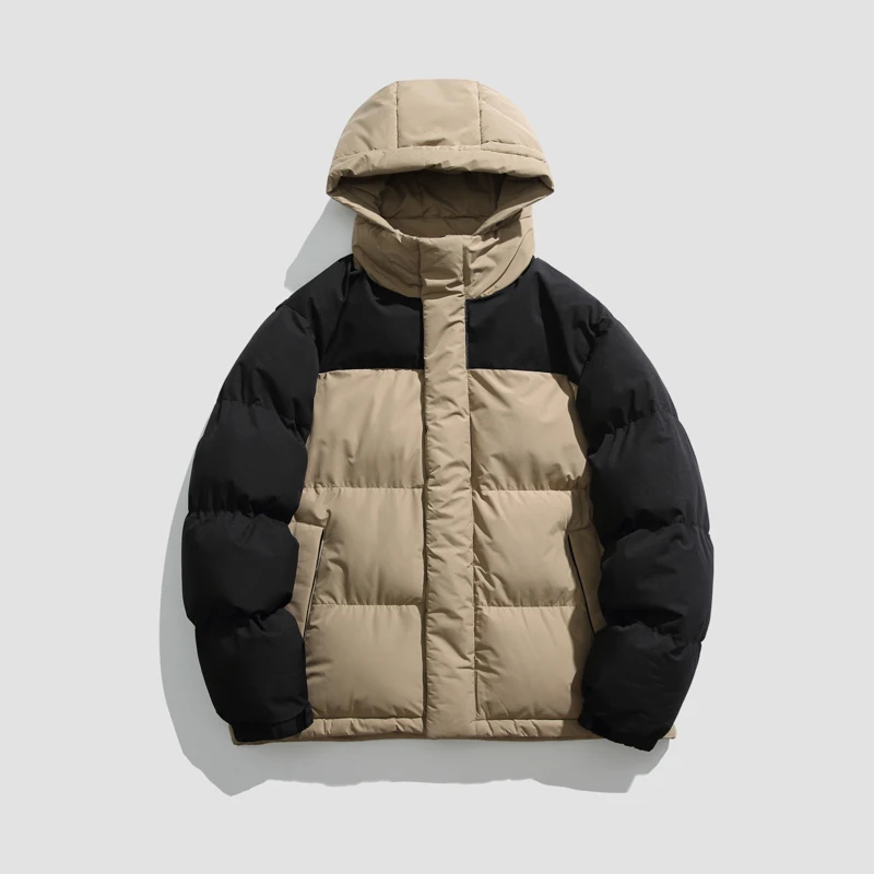 Fashion Trend New Men Parkas Quality Warm Comfortable Men Clothing Outdoor Casual Hooded Cotton Jacket Winter All-match Thicken