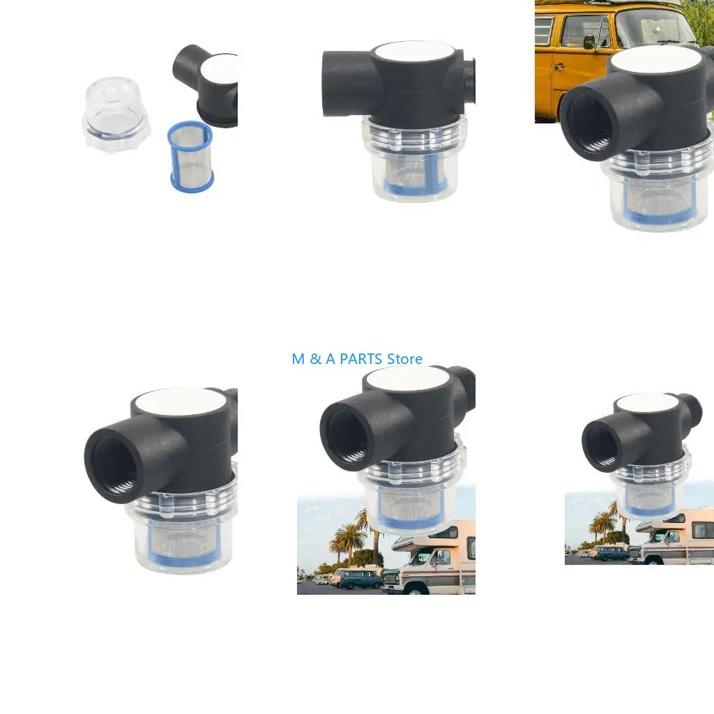U1JF Campers Water System Inline Filter Quick Connection Installation 1/2