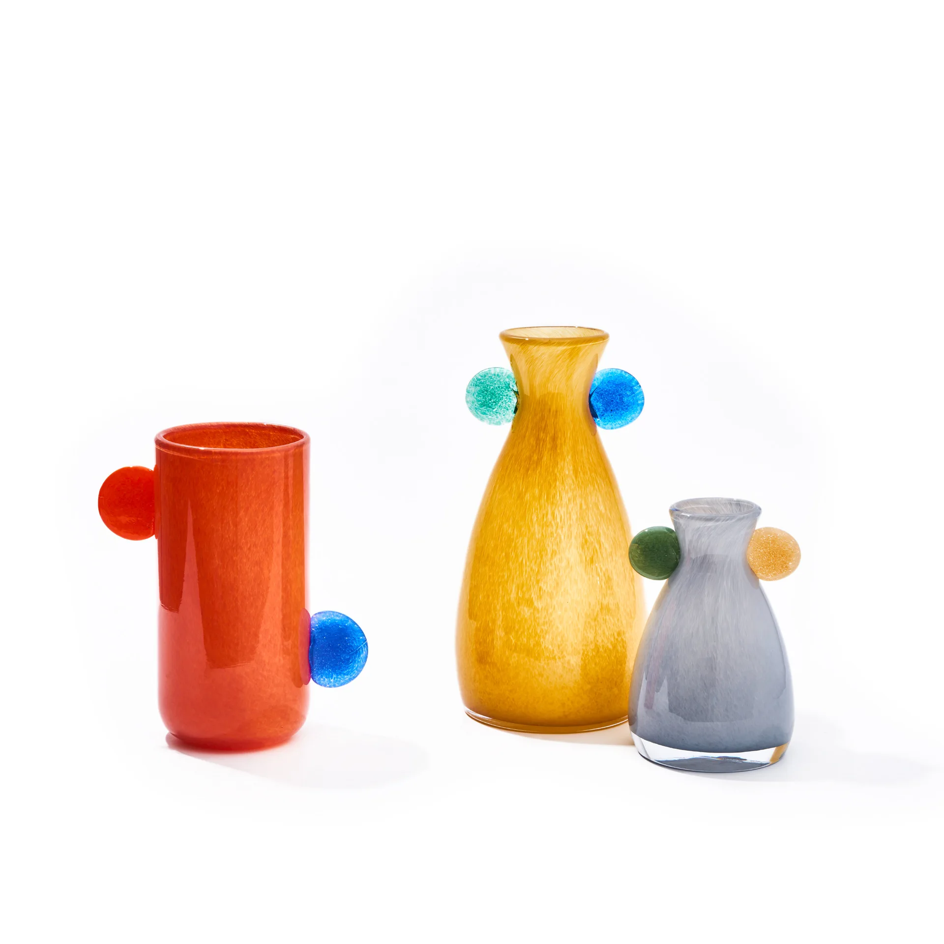 

Handmade binaural gradual change antique style small mouth vase dining table TV cabinet flower countertop