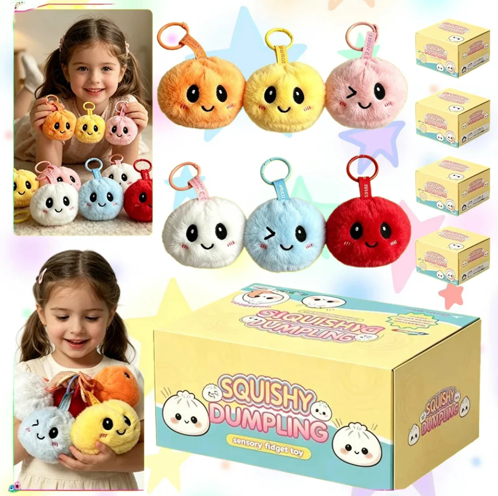 

Soft Plush Baozi Squishy Toy Squeezable Stress Relief Sensory Fidget for Anxiety Relaxation