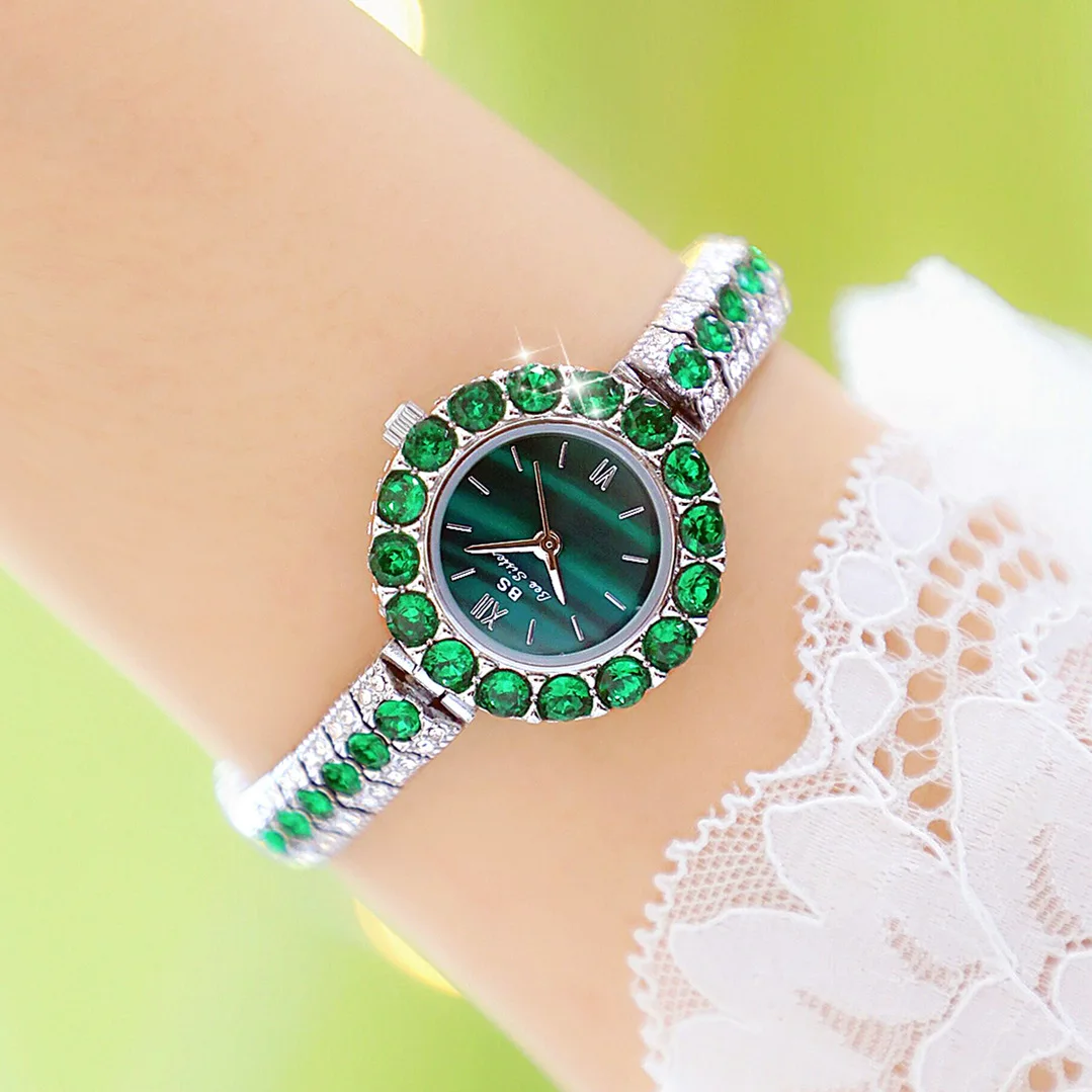 UTHAI New Women\'s Watch Waterproof Temperament Light Luxury Retro Female Malachite Bracelet Ladies Fashion Clock Watches Gift