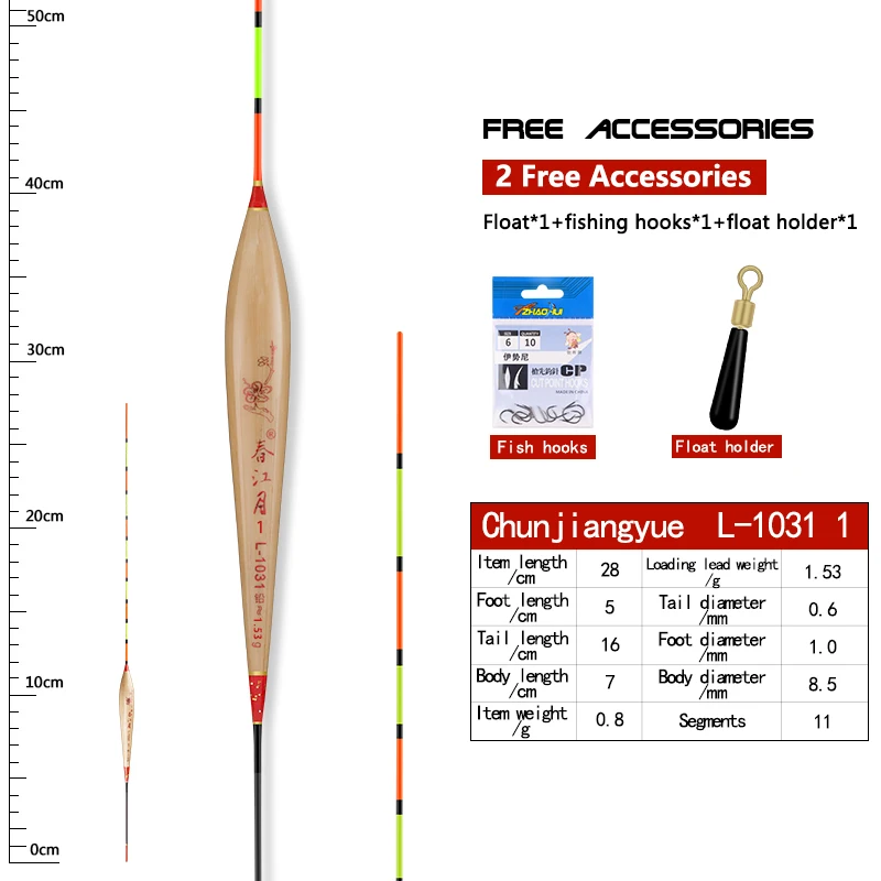 Boya vertical estable cola dura – Sensible con soporte para pesca