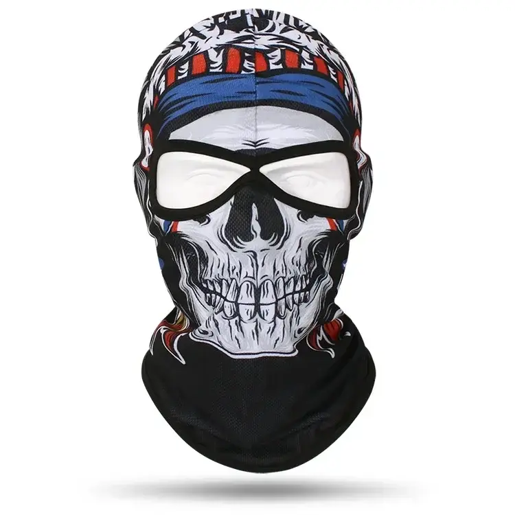 2 Holes Balaclava Skull Full Face Mask Unisex Head Cover Motorcycle Mask Cycling Headgear Hat MTB Bike Bicycle Helmet Liner Caps - Image 7