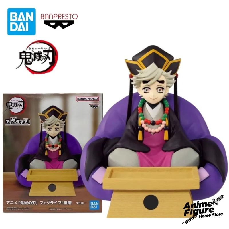 

100% оригинал, в наличии Bandai Banpresto Demon Slayer Douma, платформа для хранения ключей, персонаж аниме, игрушка, модель, коллекция украшений
