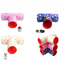 Guinea Pig Tunnel Tube Chinchilla Hedgehogs Dutch Rats Hamsters Cage Accessories Supplie Rabbit Kitten Small Animal Pet Bed Toy