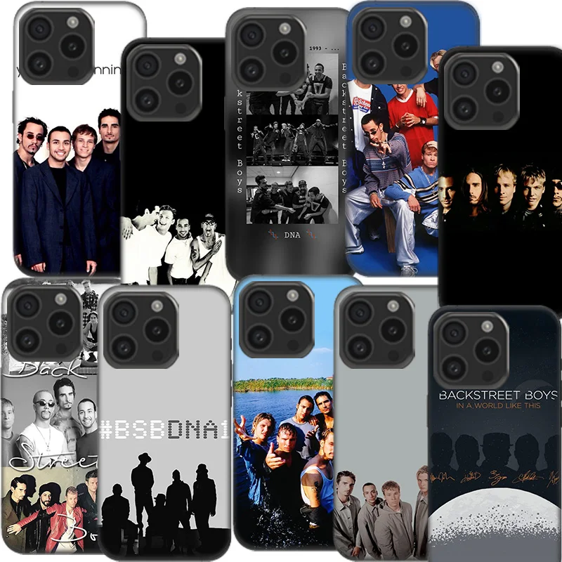 B-Backstreet Boys BSB Soft Clear Phone Case For Aplee iPhone 12 13 Mini 14+ 15 Plus 16 Pro Max Cover 11 Pro X XS Max Coque Hard