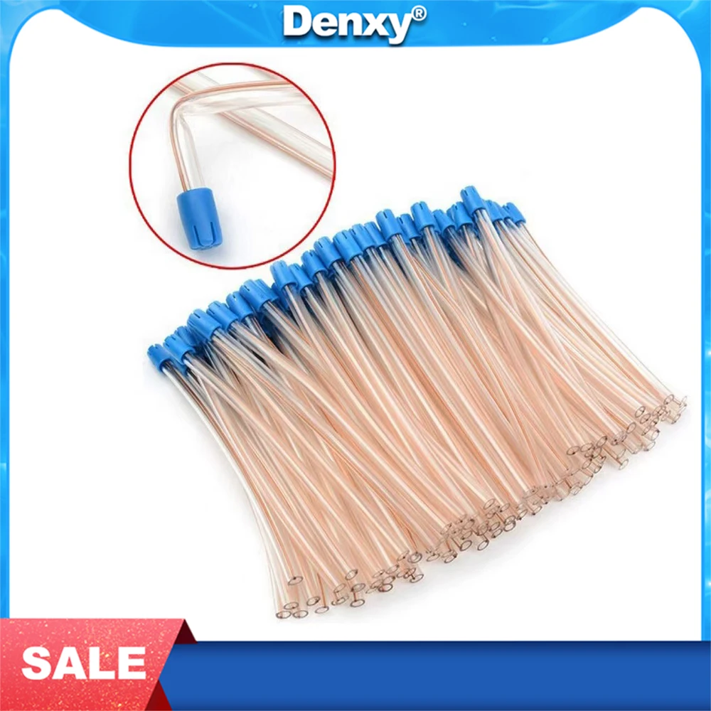 

DENXY 100 pcs Dental Saliva Ejector Aspirator Tube Oral Care Dental Suction Tip Disposable Products Dentist Tool