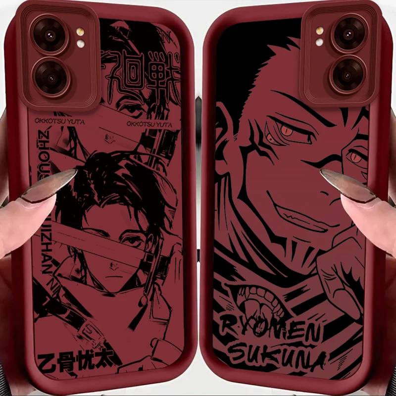 

Jujutsu Kaisen Satoru Gojo Eye Ladder For OPPO Find X5 X3 A58 A57 A55 A53 A54 A92 A74 A78 A98 A16 A94 A76 A72 5G Back